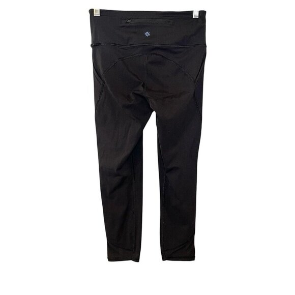 Athleta Lightning Capri Black Active Yoga Leggings Pants Women's Size XS *READ*‎ - Picture 3 of 9